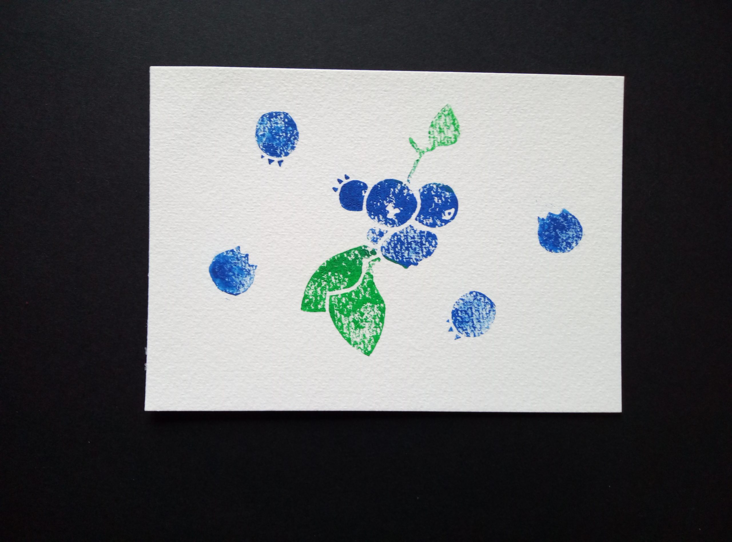 Blueberry Postcard