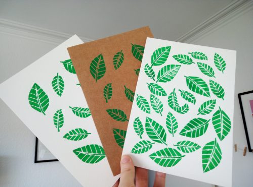 Leafy Lino Print
