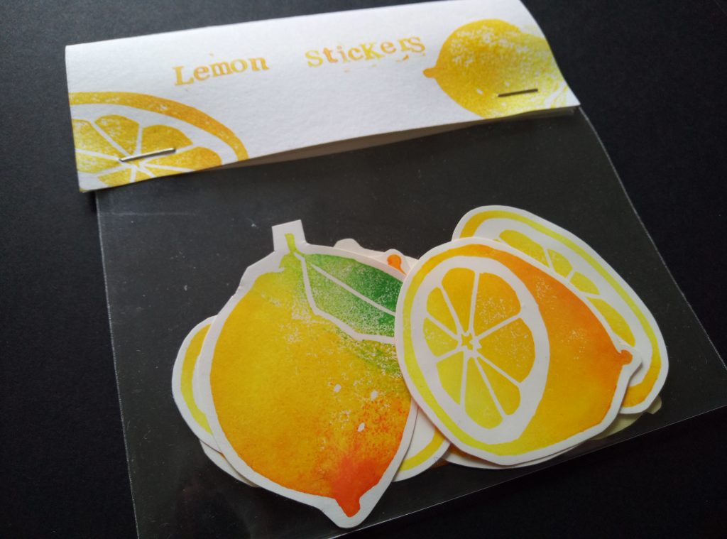Lemon Store Sticker Hand Printed Stickers Archives - Heather Cogle