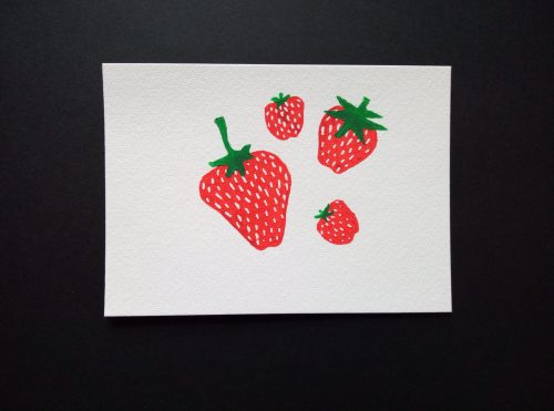Strawberries Printed Wholesale Tumbler Zipper Bag