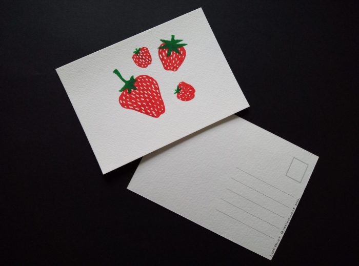 Strawberry Postcard