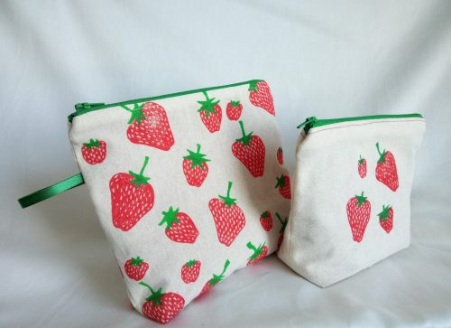 Strawberry Zip Bag