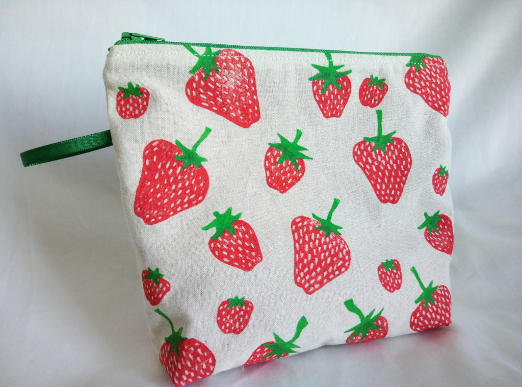Strawberry Zip bags - Heather Cogle